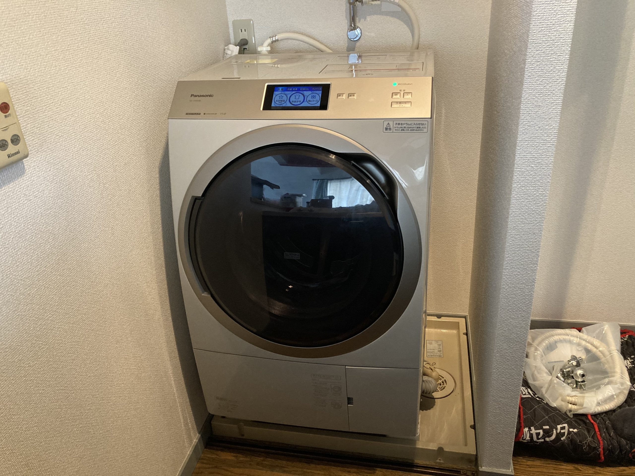 我孫子市 白山 ドラム式洗濯機取り付け 基本料4,980円 Panasonic